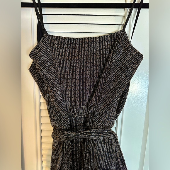 Jennifer Lopez-Women’s Wide Leg Metallic Jumpsuit-SIZE XLARGE-**WORN ONCE** - Picture 6 of 9